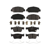 Front Rear Semi-Metallic Brake Pads Kit For Honda Accord KPF-100526