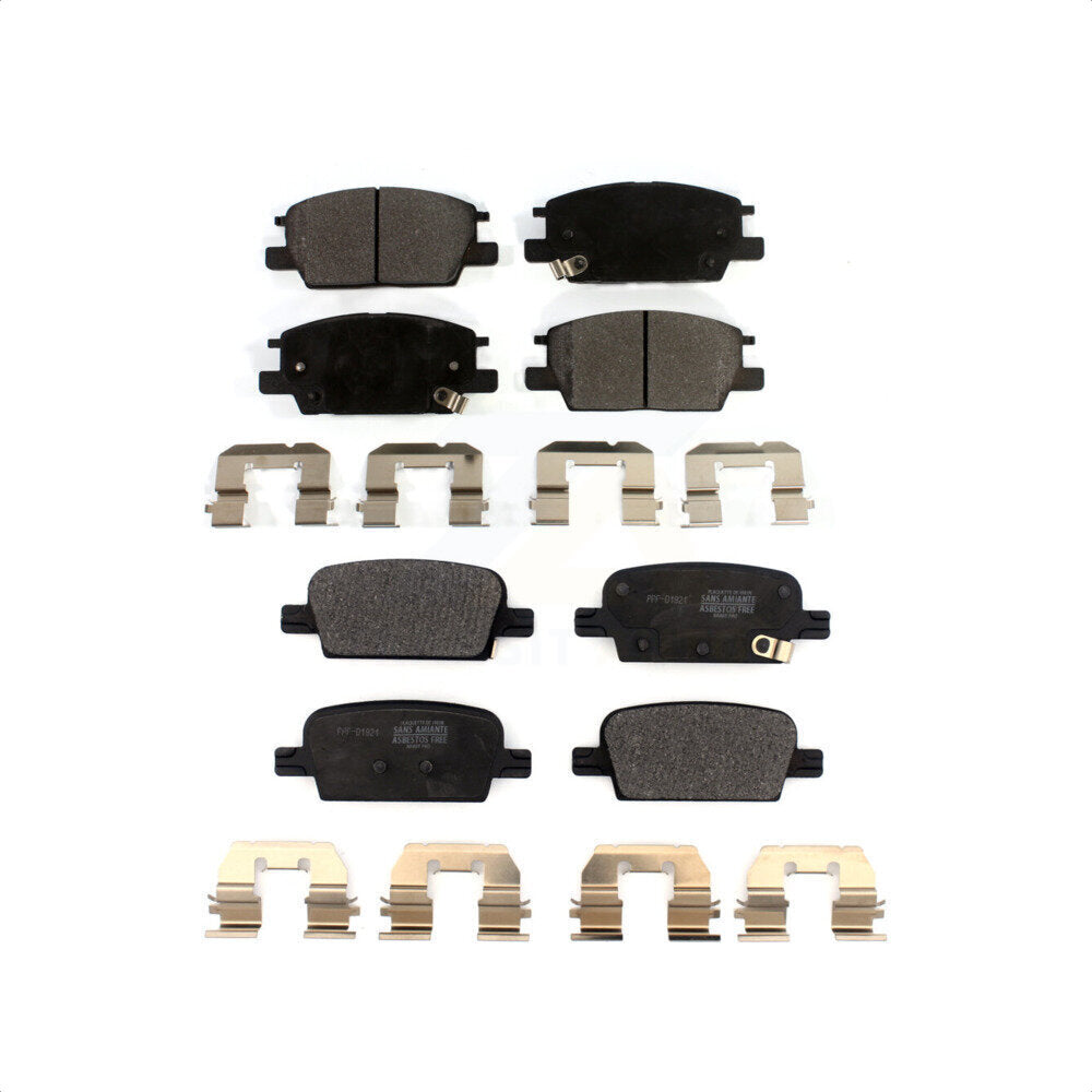 Front Rear Semi-Metallic Brake Pads Kit For 2016-2020 Chevrolet Malibu With Manual Parking KPF-100537