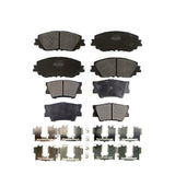Front Rear Semi-Metallic Brake Pads Kit For Toyota Camry KPF-100540