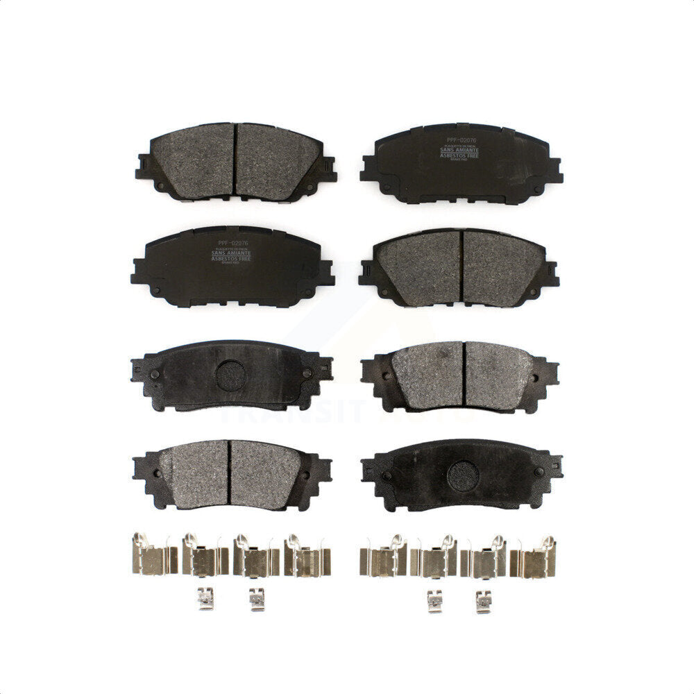 Front Rear Semi-Metallic Brake Pads Kit For Toyota Camry RAV4 Lexus C-HR ES350 Avalon ES300h UX250h UX200 ES250 Venza Corolla Cross KPF-100541