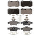 Front Rear Semi-Metallic Brake Pads Kit For Mercedes-Benz S550 SL550 CL550 S600 S350 S400 CL600 S450 KPF-100550