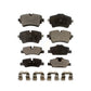 Front Rear Semi-Metallic Brake Pads Kit For Mini Cooper KPF-100559