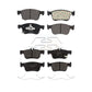 Front Rear Semi-Metallic Brake Pads Kit For Honda Accord Civic KPF-100562