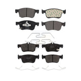 Front Rear Semi-Metallic Brake Pads Kit For Honda Accord Civic KPF-100562