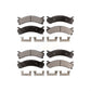 Front Rear Semi-Metallic Brake Pads Kit For Chevrolet Silverado 3500 HD GMC Sierra Classic KPF-100575