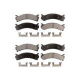 Front Rear Semi-Metallic Brake Pads Kit For Chevrolet Silverado 3500 HD GMC Sierra Classic KPF-100575