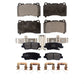 Front Rear Semi-Metallic Brake Pads Kit For Cadillac CTS ATS KPF-100577