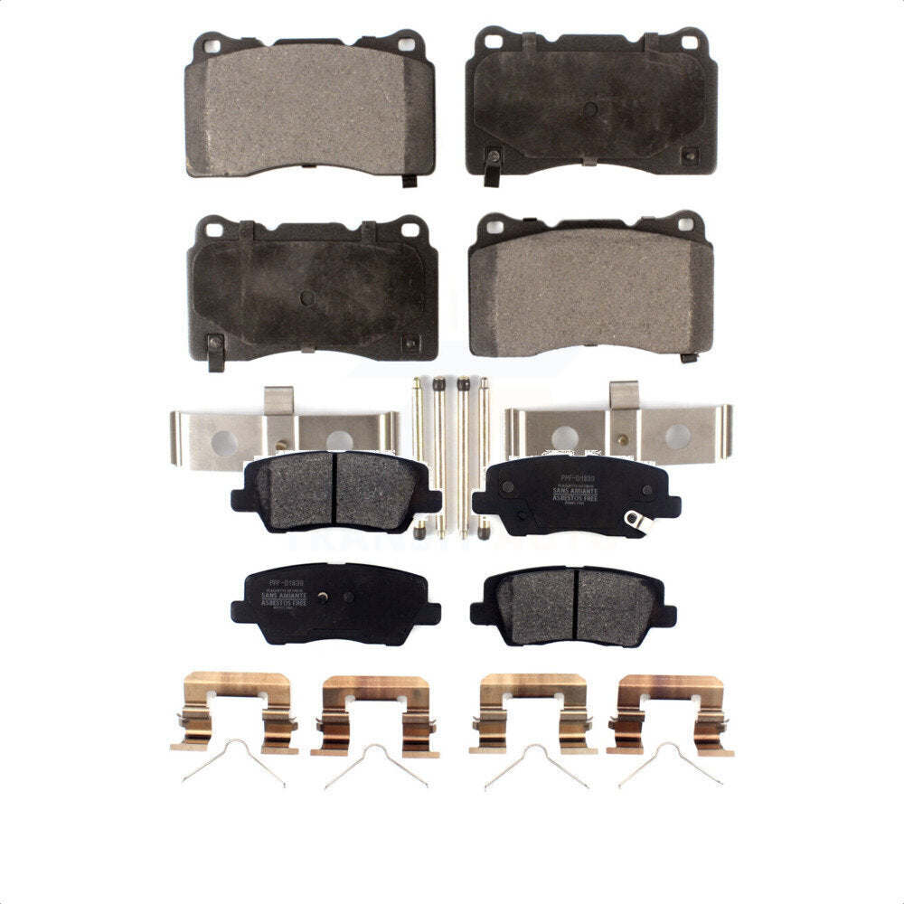 Front Rear Semi-Metallic Brake Pads Kit For Cadillac CTS ATS KPF-100577