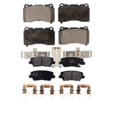 Front Rear Semi-Metallic Brake Pads Kit For Cadillac CTS ATS KPF-100577