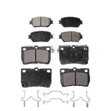 Front Rear Semi-Metallic Brake Pads Kit For Lexus IS250 GS300 KPF-100579