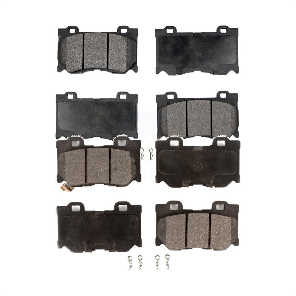Front Rear Semi-Metallic Brake Pads Kit For INFINITI G37 Q50 Q60 M37 Nissan 370Z Q70 Q70L QX70 M56 FX50 Z KPF-100582