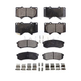 Front Rear Semi-Metallic Brake Pads Kit For Toyota 4Runner Lexus Sequoia GX460 FJ Cruiser GX470 KPF-100594