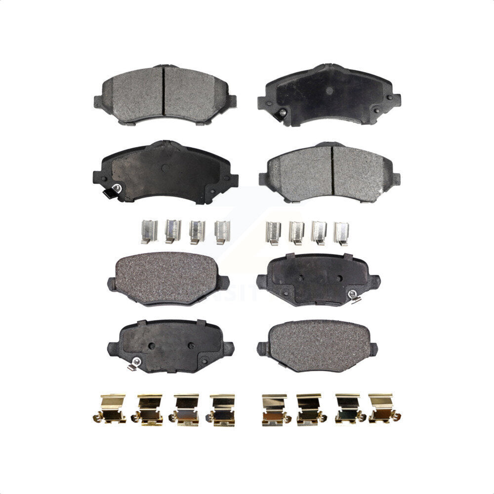 Front Rear Semi-Metallic Brake Pads Kit For Dodge Grand Caravan Chrysler Town & Country Journey Ram C/V Volkswagen Routan KPF-100597