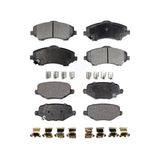 Front Rear Semi-Metallic Brake Pads Kit For Dodge Grand Caravan Chrysler Town & Country Journey Ram C/V Volkswagen Routan KPF-100597