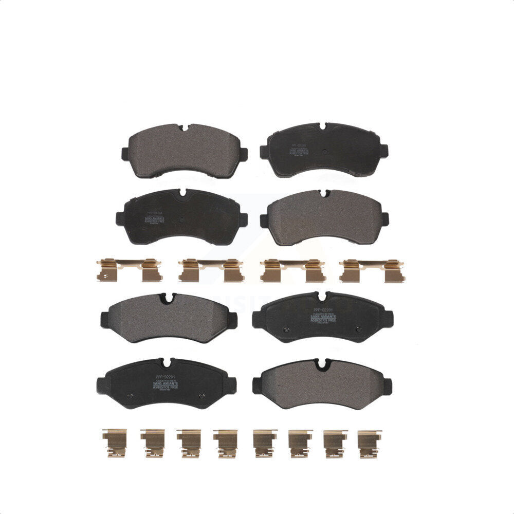 Front Rear Semi-Metallic Brake Pads Kit For Mercedes-Benz Sprinter 3500 2500 Freightliner 1500 3500XD KPF-100610