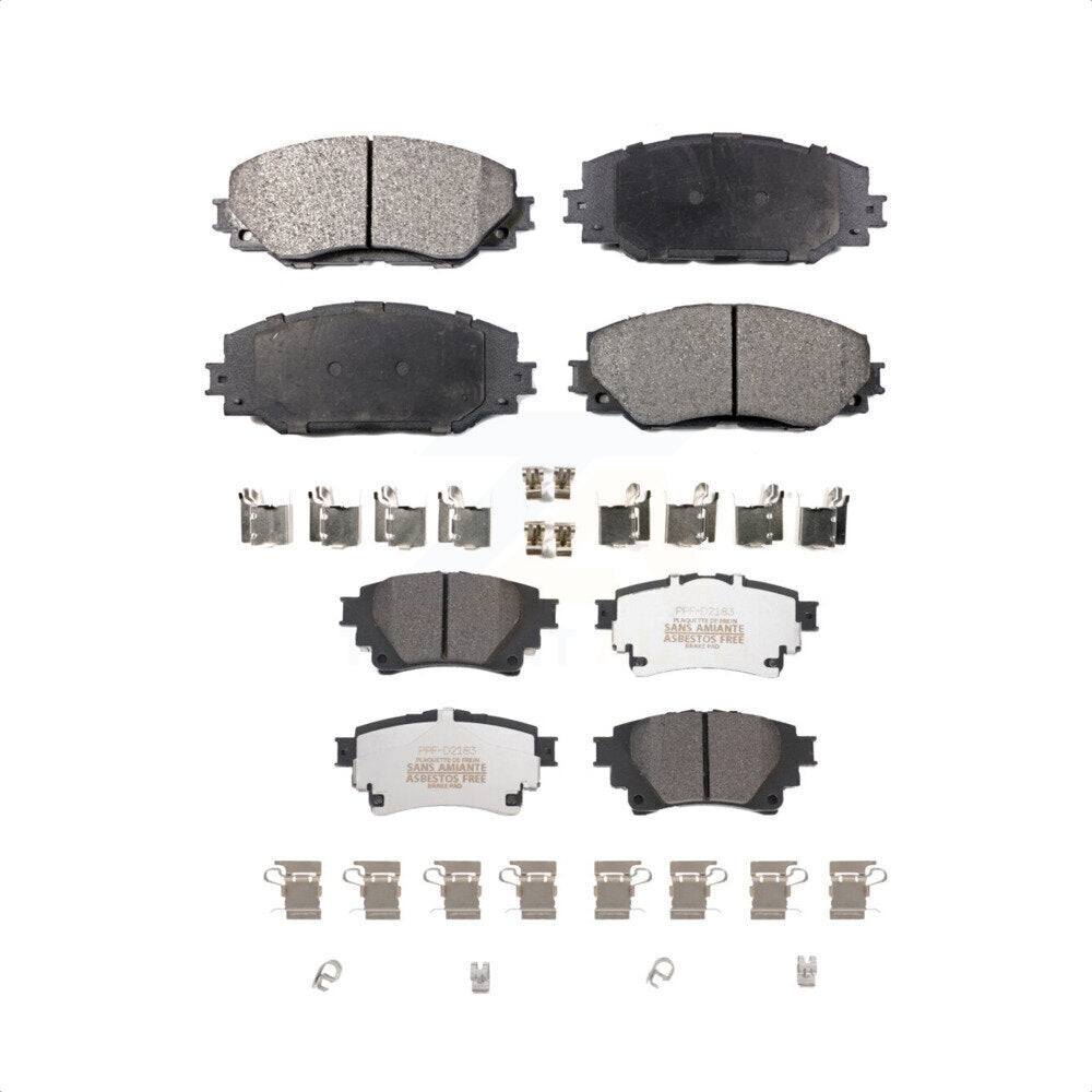 Front Rear Semi-Metallic Brake Pads Kit For 2019 Toyota Corolla 1.8L With Electric Parking KPF-100613