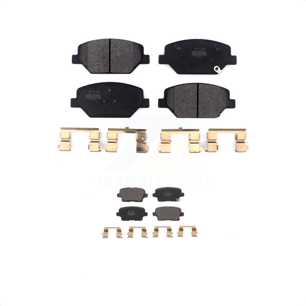 Front Rear Semi-Metallic Brake Pads Kit For Cadillac XT4 Buick Regal Sportback KPF-100614