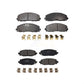 Front Rear Semi-Metallic Brake Pads Kit For Jeep Wrangler KPF-100627