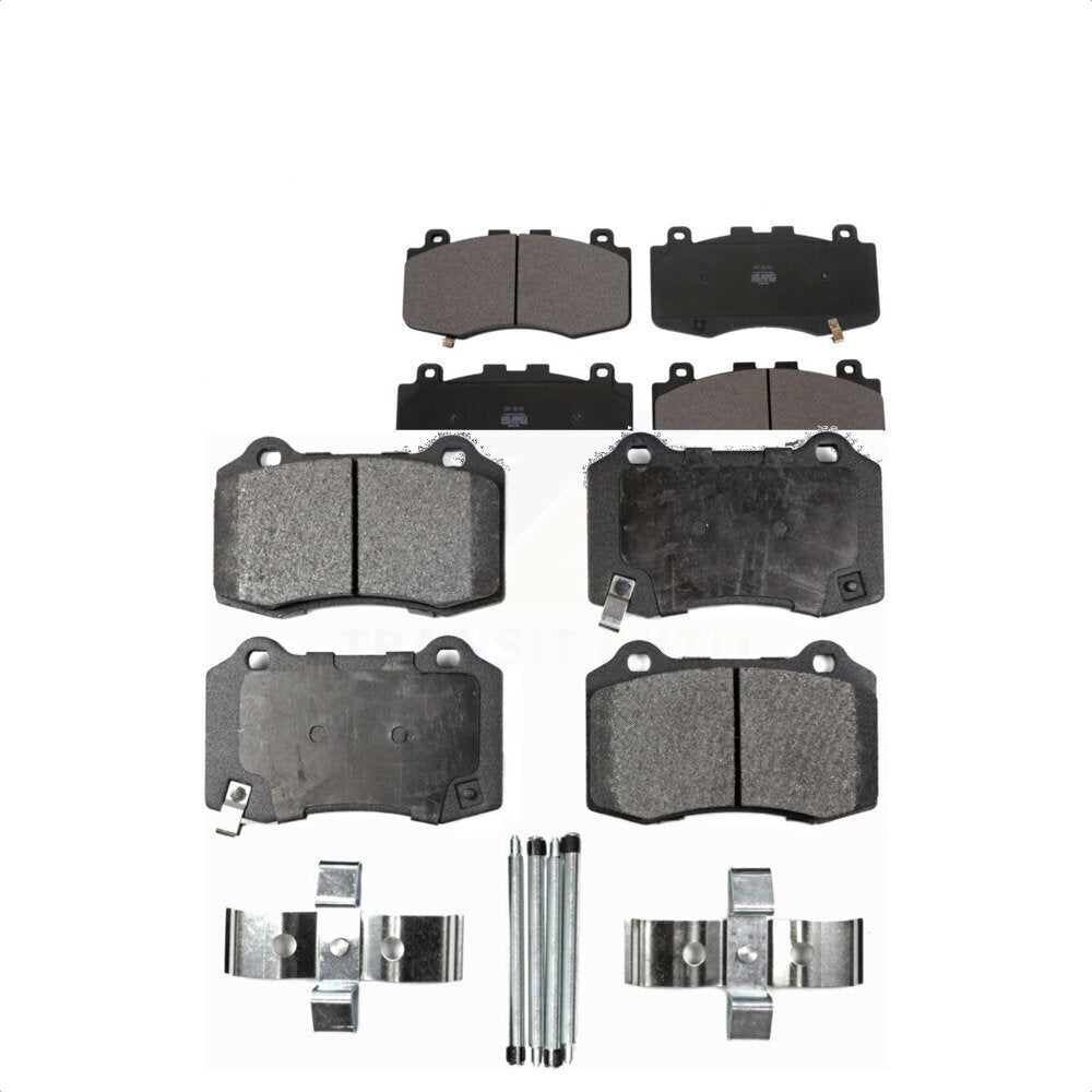 Front Rear Semi-Metallic Brake Pads Kit For Jeep Grand Cherokee Dodge Durango KPF-100629
