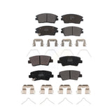 Front Rear Semi-Metallic Brake Pads Kit For Kia Sportage Hyundai Tucson With Electric Parking KPF-100631
