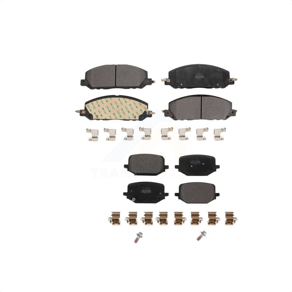 Front Rear Semi-Metallic Brake Pads Kit For Lincoln Aviator Ford Police Interceptor Utility KPF-100632