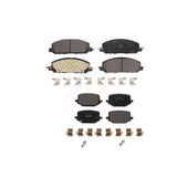 Front Rear Semi-Metallic Brake Pads Kit For Lincoln Aviator Ford Police Interceptor Utility KPF-100632