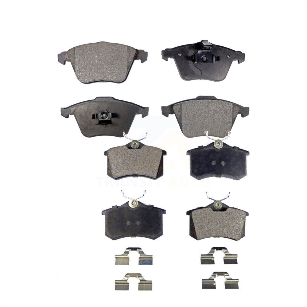 Front Rear Semi-Metallic Brake Pads Kit For 2004 Audi A6 Quattro With 321mm Diameter Rotor KPF-100640