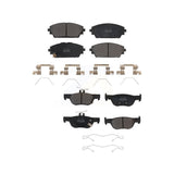 Front Rear Semi-Metallic Brake Pads Kit For Mazda 3 Sport KPF-100641