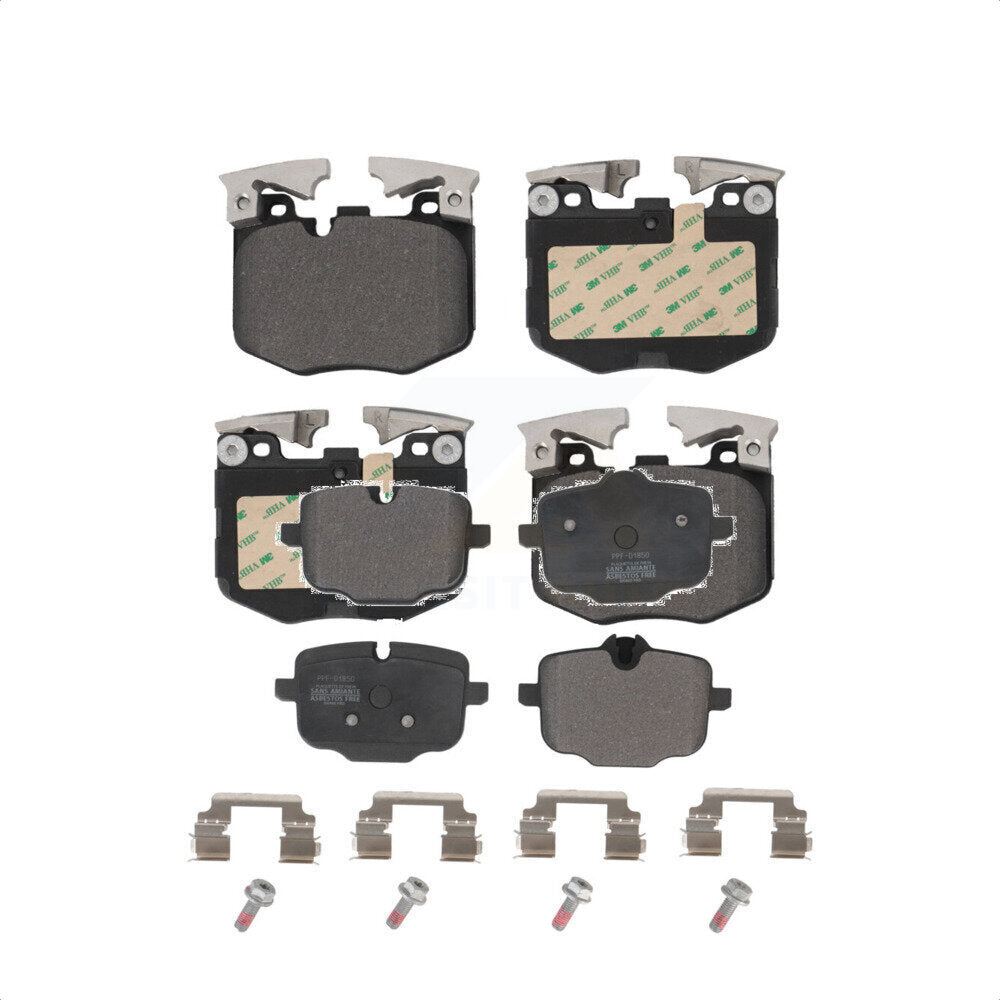 Front Rear Semi-Metallic Brake Pads Kit For BMW X3 X5 530i xDrive X7 530e 740i X4 640i Gran Turismo 740e 540i 840i Coupe KPF-100646