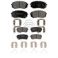 Front Rear Semi-Metallic Brake Pads Kit For Hyundai Kona Kia Seltos KPF-100648