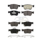 Front Rear Semi-Metallic Brake Pads Kit For 2023 Acura Integra KPF-100649