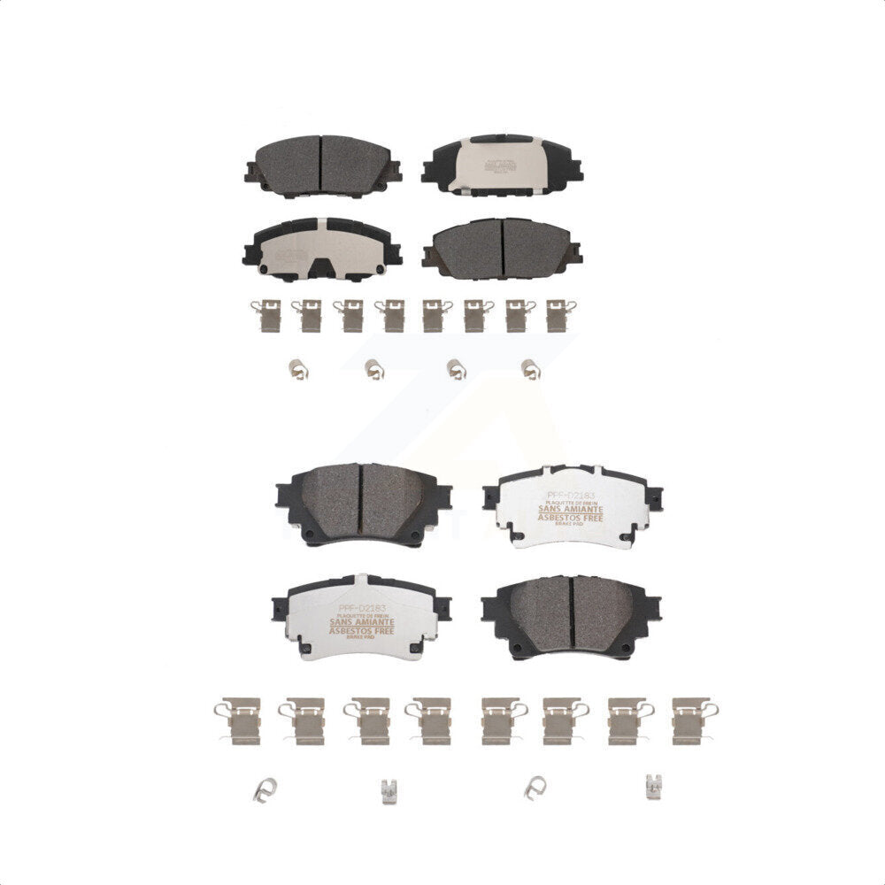 Front Rear Semi-Metallic Brake Pads Kit For Toyota Corolla With Electric Parking KPF-100655