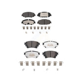 Front Rear Semi-Metallic Brake Pads Kit For Toyota Corolla With Electric Parking KPF-100655