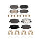 Front Rear Semi-Metallic Brake Pads Kit For Kia Telluride Hyundai Palisade KPF-100656
