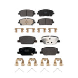 Front Rear Semi-Metallic Brake Pads Kit For Kia Telluride Hyundai Palisade KPF-100656