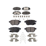 Front Rear Semi-Metallic Brake Pads Kit For Toyota Corolla Prius Prime KPF-100658