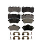 Front Rear Semi-Metallic Brake Pads Kit For 2014-2016 Mercedes-Benz GL63 AMG KPF-100663