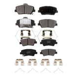 Front Rear Semi-Metallic Brake Pads Kit For 2019-2022 Hyundai Nexo KPF-100680