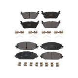 Front Rear Semi-Metallic Brake Pads Kit For 2022 Jeep Grand Wagoneer KPF-100682