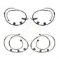 Mpulse Front Rear Disc Brake Pads Wear Sensor (4 Pack) For 2011-2012 2014-2015 Mini Cooper 1.6L KSE-100128