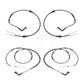 Mpulse Front Rear Disc Brake Pads Wear Sensor (4 Pack) For BMW 328i 325i 330i 128i 125i 120i 323i KSE-100143