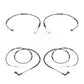 Mpulse Front Rear Disc Brake Pads Wear Sensor (4 Pack) For 2011-2012 BMW 128i 3.0L with w Performance Package KSE-100147