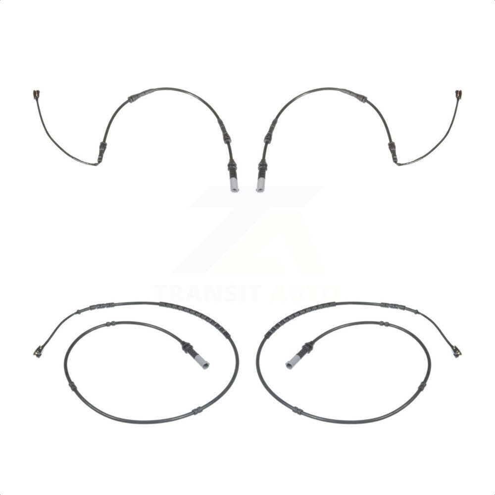 Mpulse Front Rear Disc Brake Pads Wear Sensor (4 Pack) For BMW 328i 320i 428i 330i xDrive 335i 430i M4 Gran Coupe 435i 330e M235i 440i 340i M240i M2 230i GT 328d ActiveHybrid 3 120i 420i 118i M135i KSE-100160
