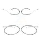 Mpulse Front Rear Disc Brake Pads Wear Sensor (4 Pack) For BMW X1 KSE-100166
