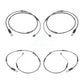 Mpulse Front Rear Disc Brake Pads Wear Sensor (4 Pack) For BMW 535i 528i 650i 550i 535d 640i Gran Coupe Alpina B6 xDrive ActiveHybrid 5 KSE-100184