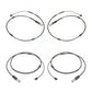 Mpulse Front Rear Disc Brake Pads Wear Sensor (4 Pack) For BMW X5 X6 KSE-100190
