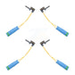 Mpulse Front Rear Disc Brake Pads Wear Sensor (4 Pack) For Mercedes-Benz C300 GLC300 E300 CLA250 GLE350 E400 GLA250 C43 AMG E450 GLC43 GLC350e CLS450 GLE450 C450 CLA45 E43 G550 C400 C350e C200 G500 S400 GLE580 GLS450 GLS580 GLC250 KSE-100199
