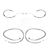 Mpulse Front Rear Disc Brake Pads Wear Sensor (4 Pack) For BMW 328i xDrive 335i 335d 335is 325i KSE-100212