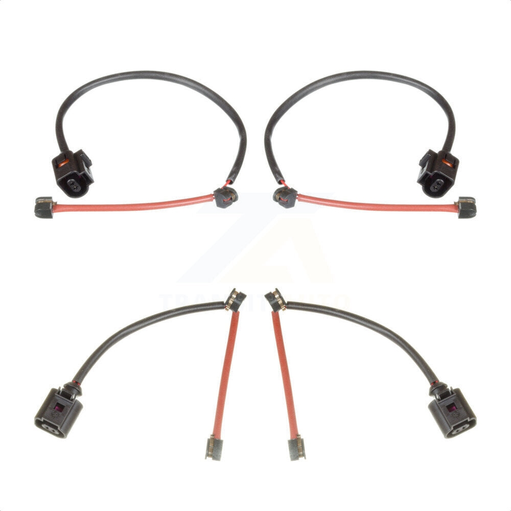 Mpulse Front Rear Disc Brake Pads Wear Sensor (4 Pack) For 2005 Porsche Cayenne 4.5L with Turbocharged w 330mm OR 358mm Rotors KSE-100238