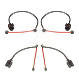 Mpulse Front Rear Disc Brake Pads Wear Sensor (4 Pack) For 2005 Porsche Cayenne 4.5L with Turbocharged w 330mm OR 358mm Rotors KSE-100238